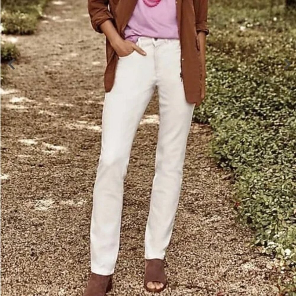 J. Jill Authentic Fit Slim-Leg Jeans Natural Size 4T